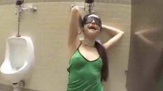 POV dominance of dick-sucker  ‘Sasha G’ in public restroom.